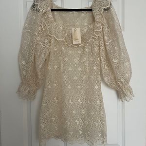 Doen Franique Dress Magnolia NWT Eyelet Silk Organza